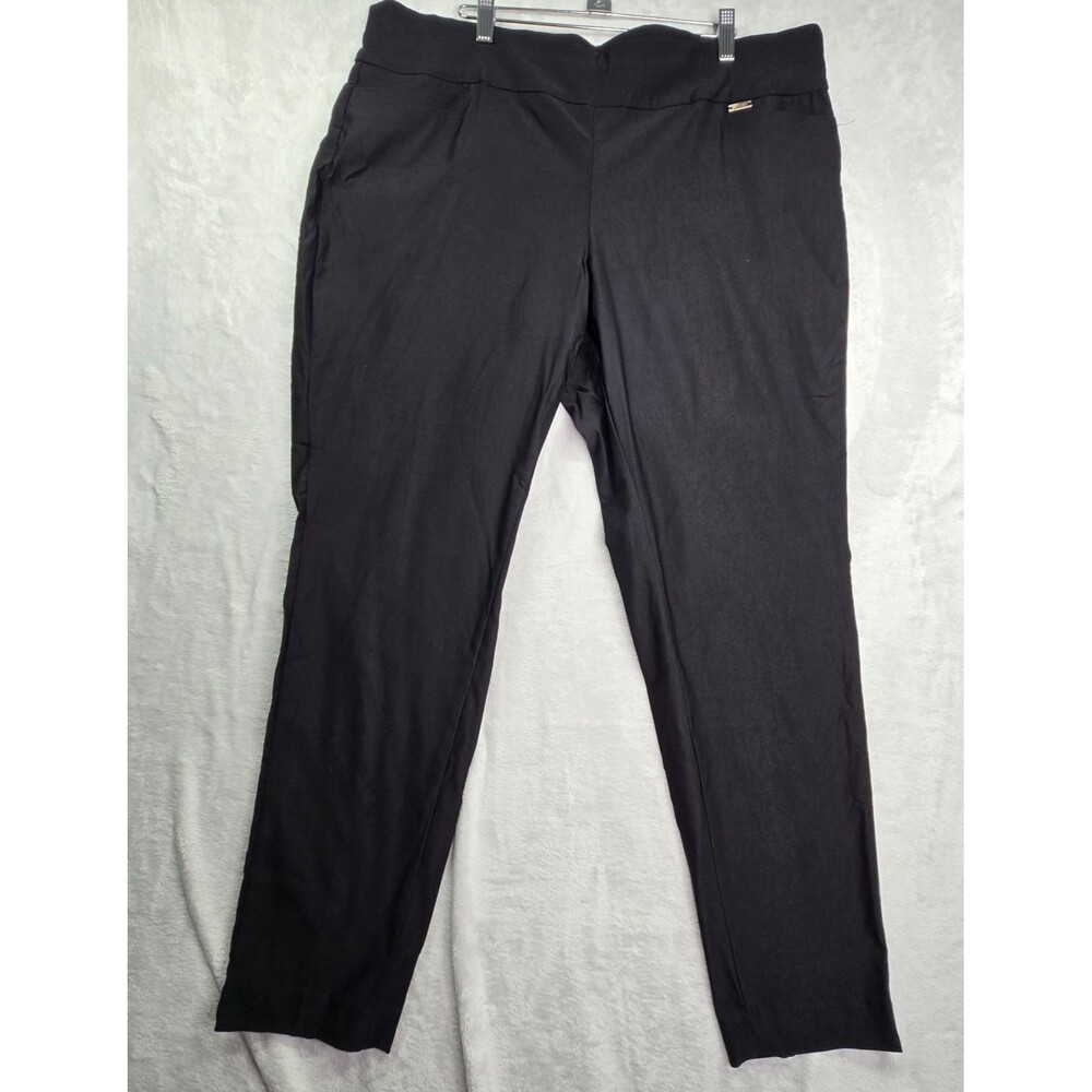 Jones New York Pants Women's XL Black Dress Pants Stretch Viscose Pockets